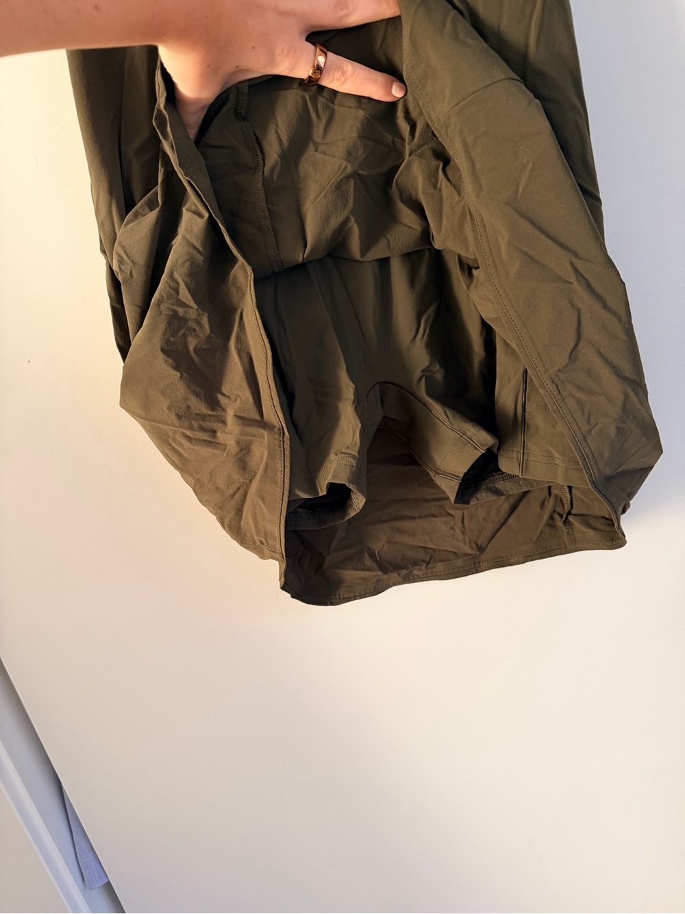 Outdoor Voices Olive Cross-Back Dress - Picture 7 of 10